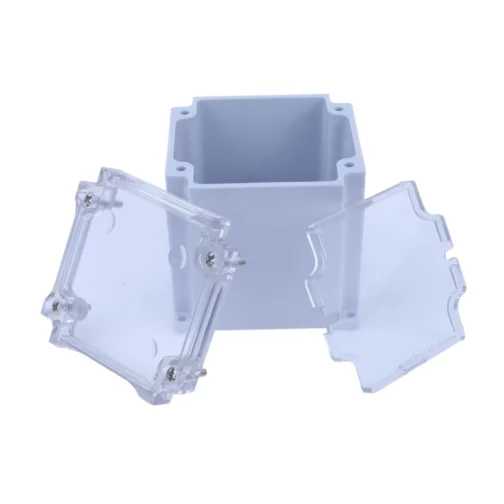 ABS Enclosure 80 x 82 x 85 mm Clear IP67 iso 2