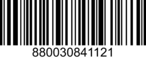 BARCODE ID 1165 UPC 880030841121