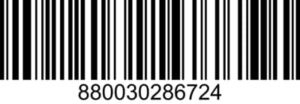 BARCODE ID 1188 UPC 880030286724