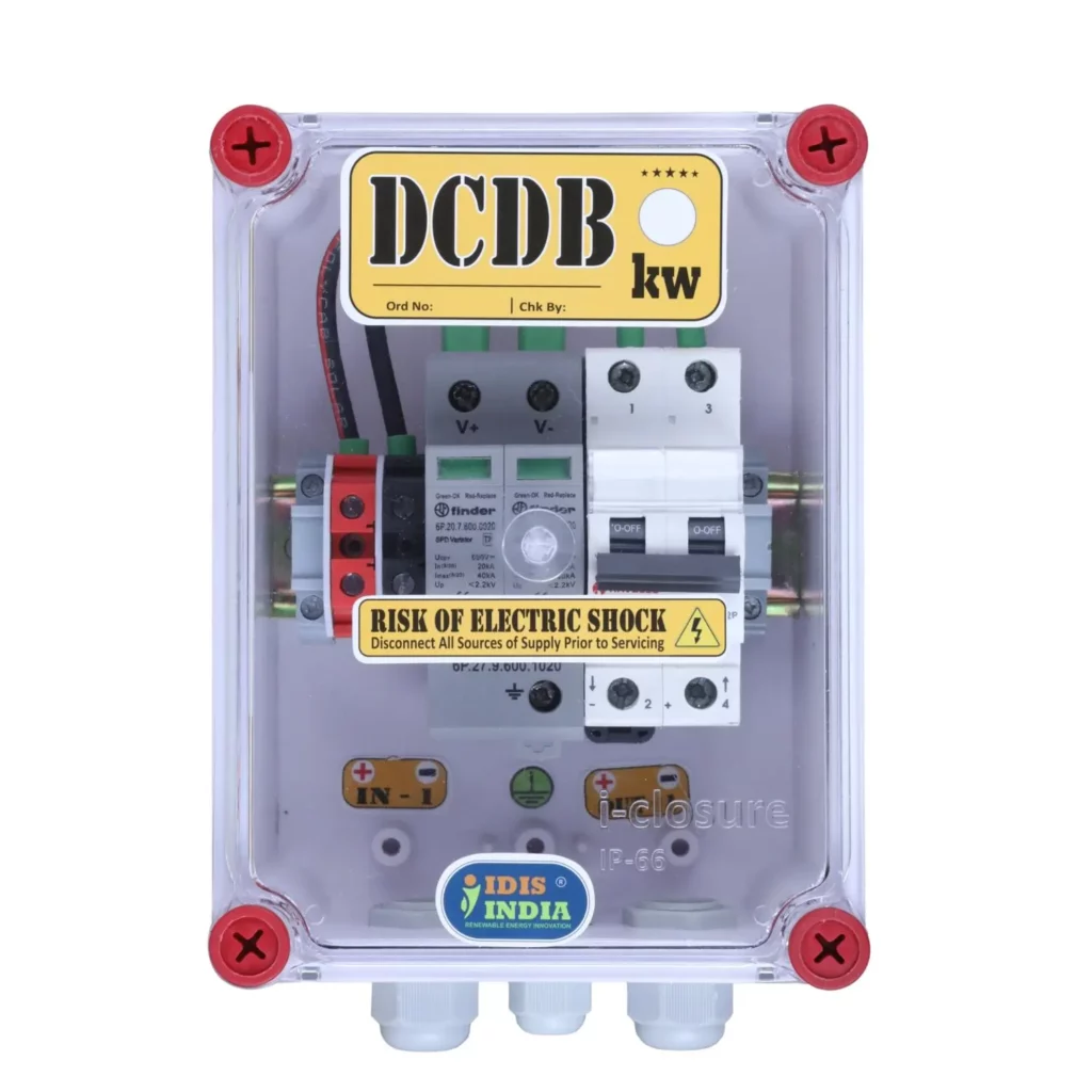 DCDB 1 in 1 Out MCB SPD 500V Staandard top