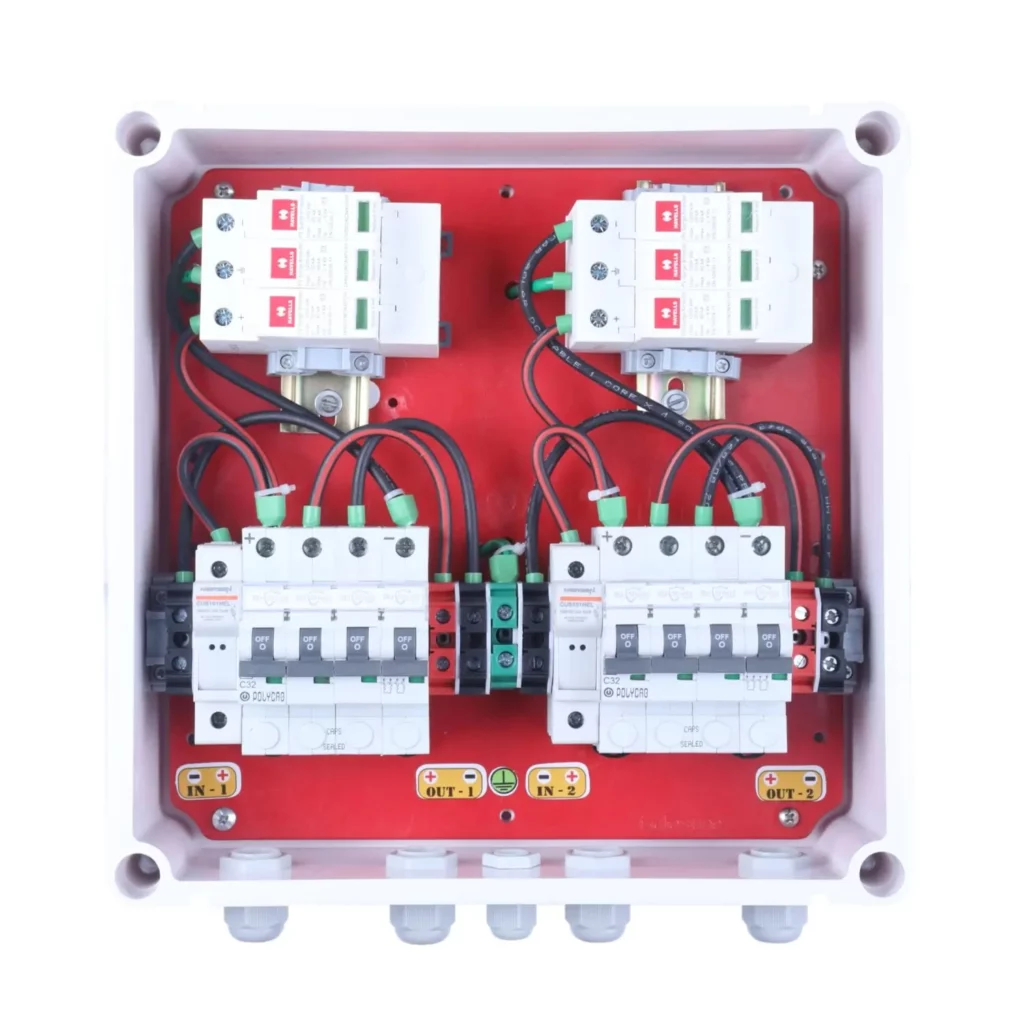 DCDB 2 IN 2 OUT 2 FUSE 2 MCB 2 SPD 1000V PRE top