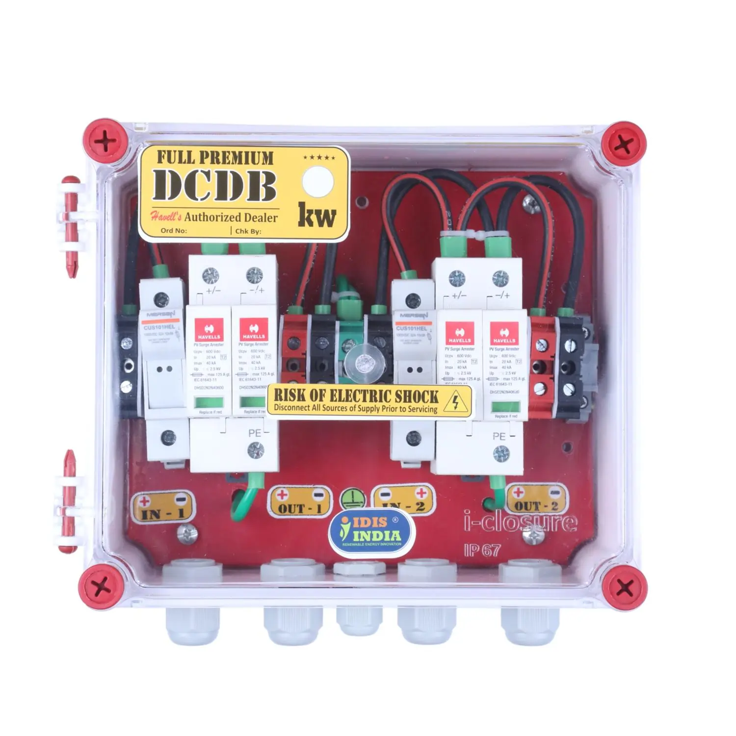 DCDB 2 IN 2 OUT 2 FUSE 2 SPD 600V PREMIUM