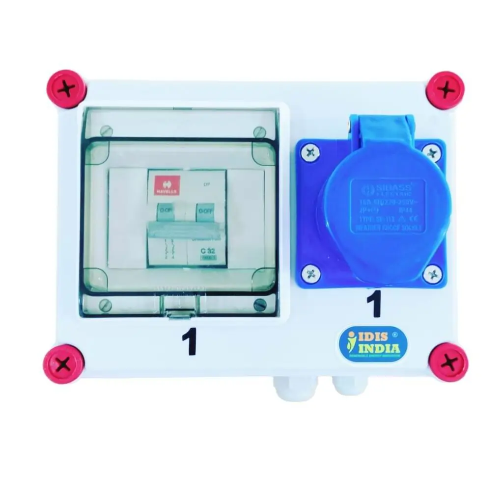 Industrial-plug-and-socket-Enclosure-Single-Phase-32A-with-MCB-TOP-1024x997