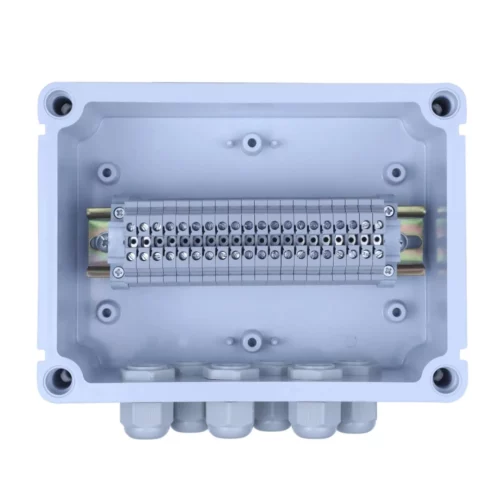 Terminal Junction Box with 20 Terminal 4 sqmm & 6 Glands top