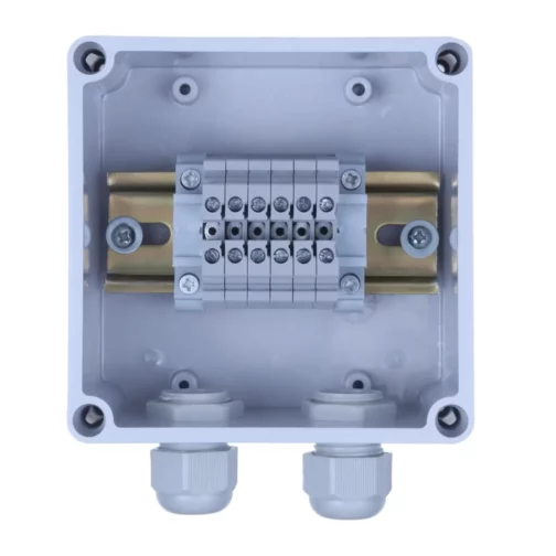 Terminal Junction Box with 6 Terminal 4 sqmm & 2 Glands top