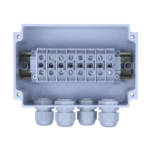 Terminal Junction Box with 8 Terminal 10 sqmm & 4 Glands top